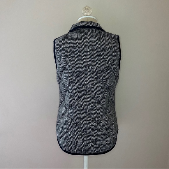 J. Crew Herringbone Down Quilted Puffer Vest - Picture 8 of 13